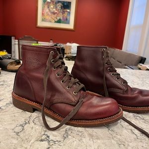 Chippewa lace up leather boots